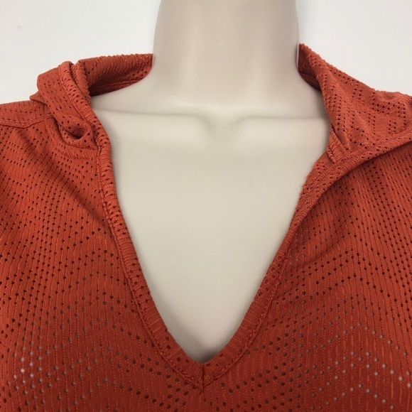 PrAna women’s orange hoodie top size large With pouch size  L - Picture 5 of 9